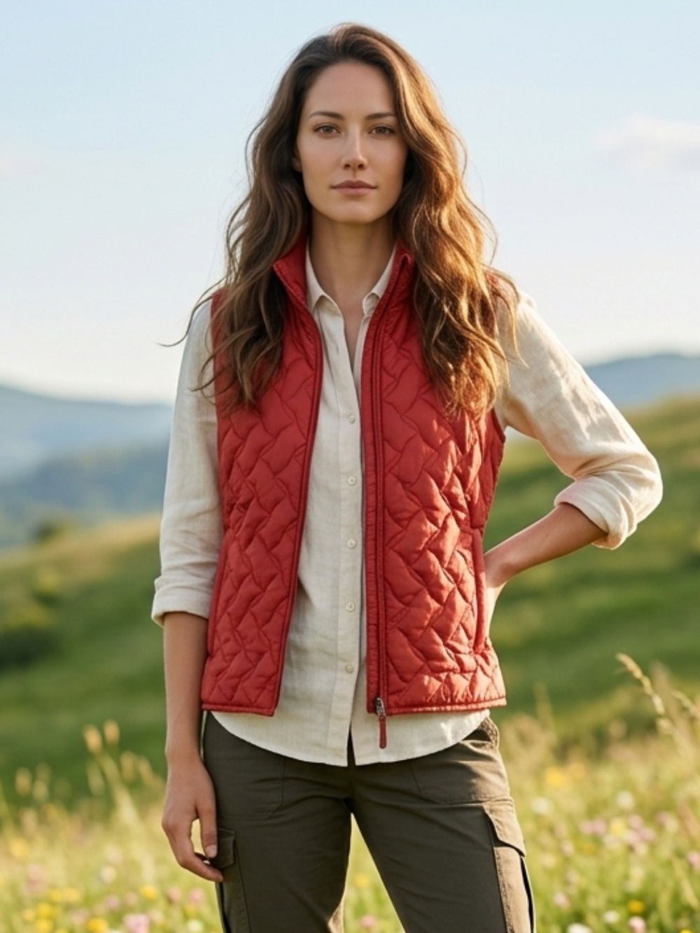 Royal Robbins Womenβs Rusty Red Quilted Puffer Vest